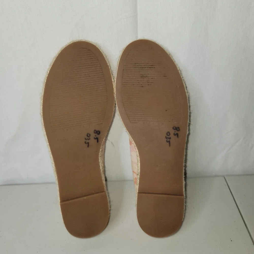 Sanctuary Havana Espadrille Flats ~ Pink Orange Camo Canvas Slip‎ On Shoes